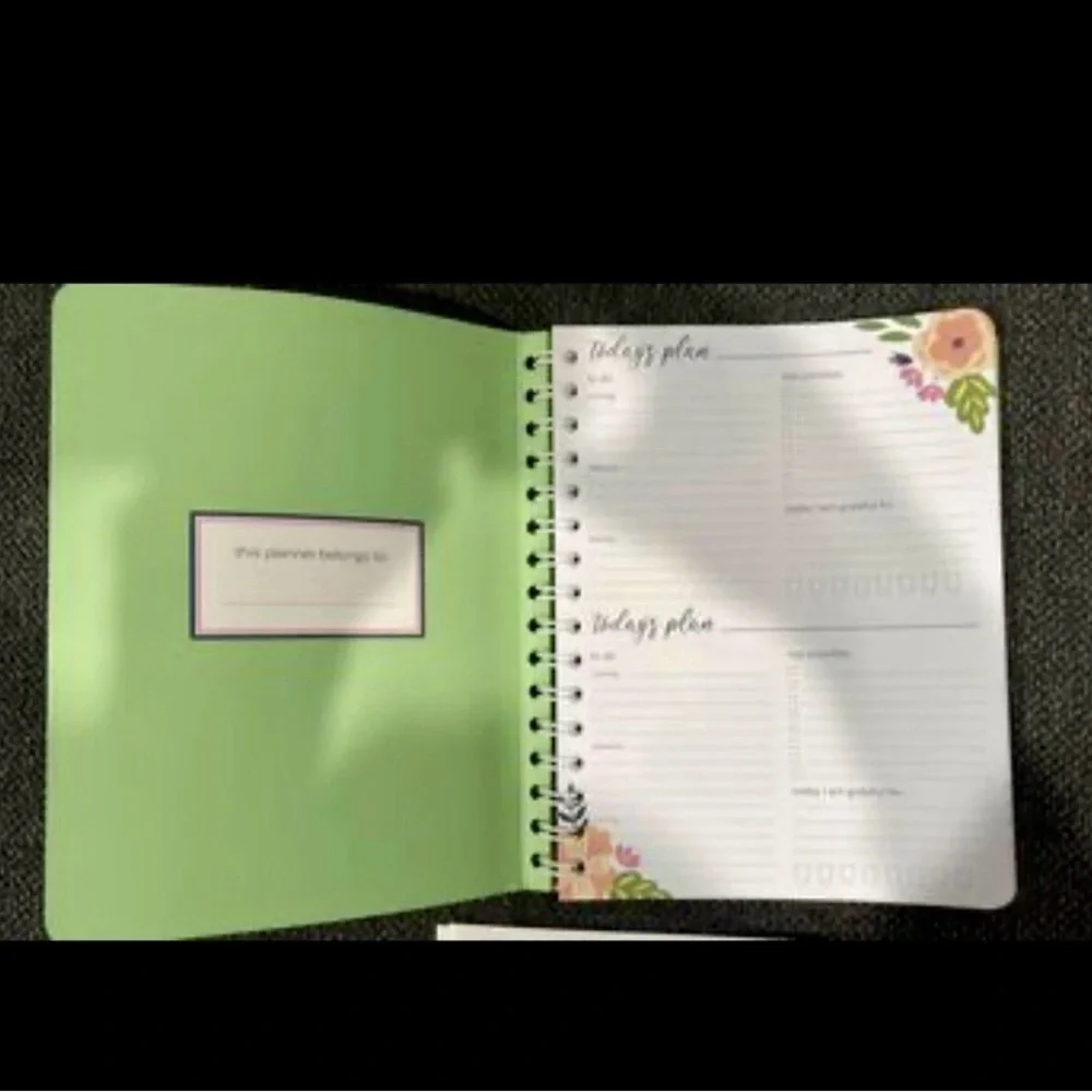 Floral Daily Planner with Pens